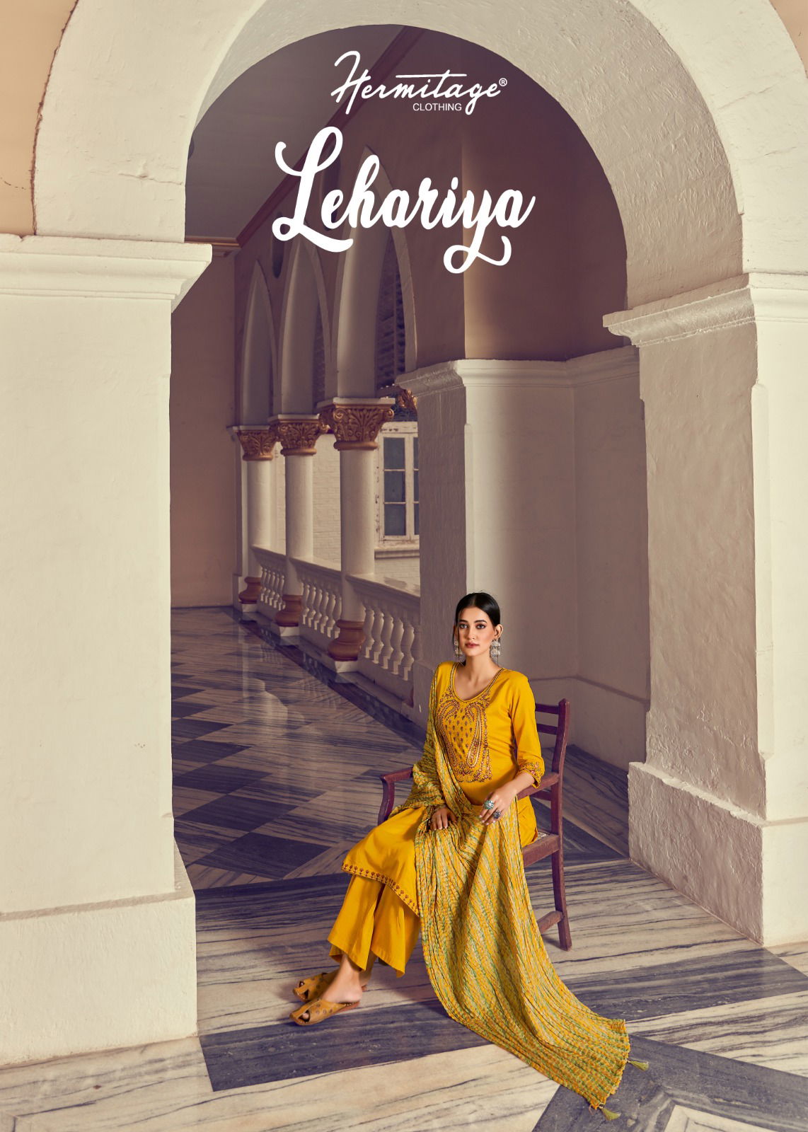 Lehariya By Hermitage Viscose Rayon Dress Material Catalog